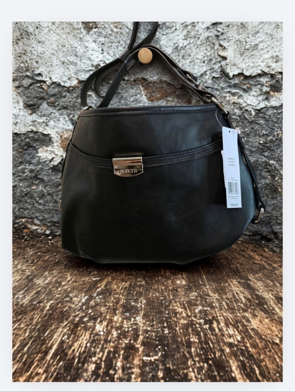 🔥 NWT Rosetti Black Shoulder/Crossbody Bag - Classic Everyday Tote